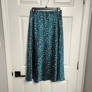 Animal Print Midi Skirt